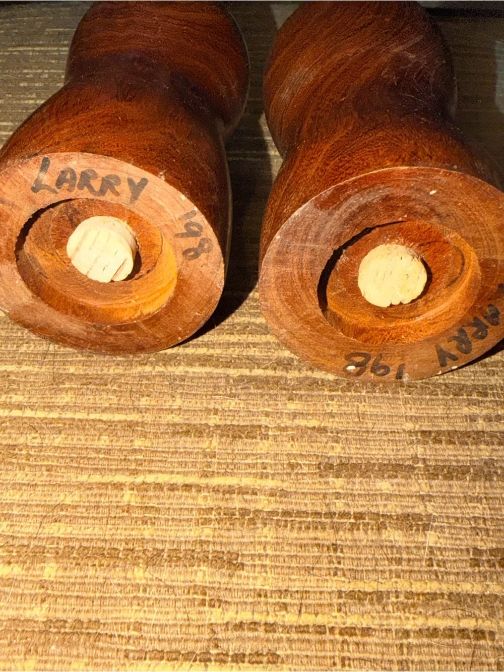 Vintage Wooden Salt & Pepper Shakers 6” Tall Teak Wood MCM Danish‎ Modern